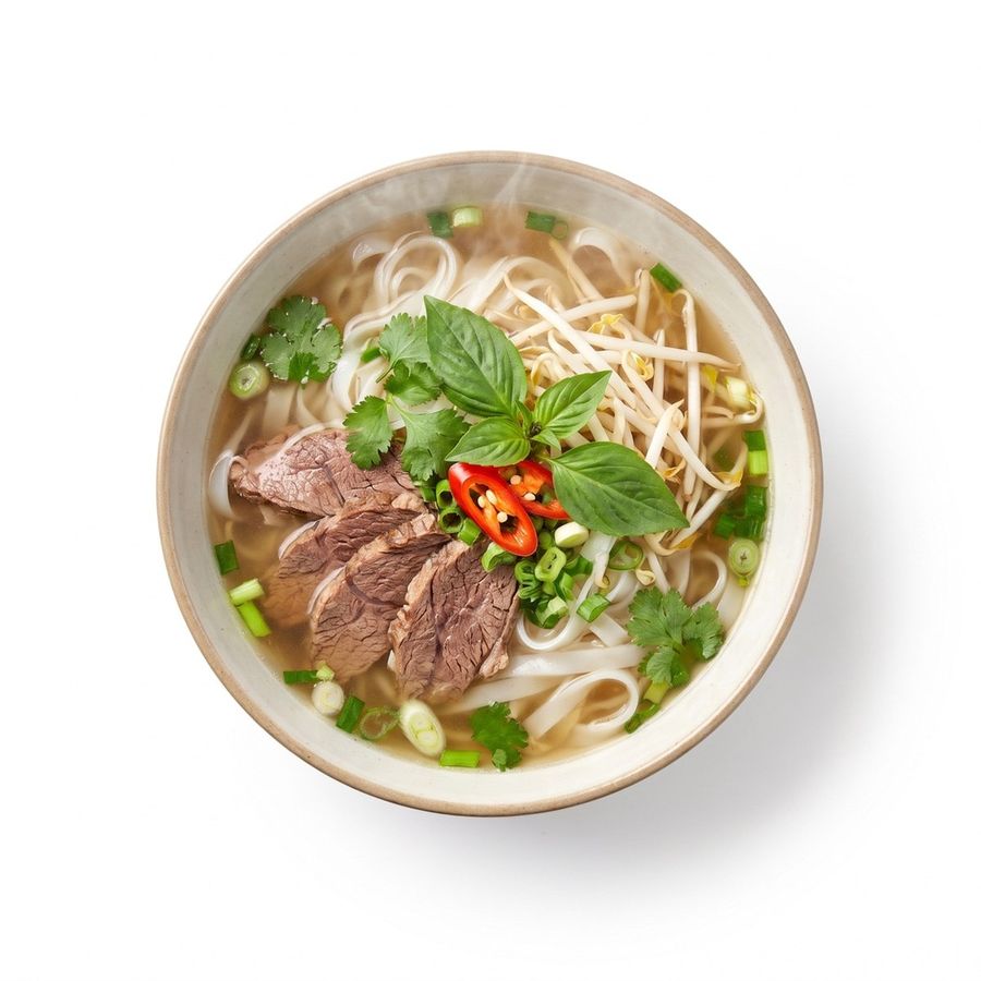 Kuay Tiew, Thaise noedelsoep met rundvlees en taugé